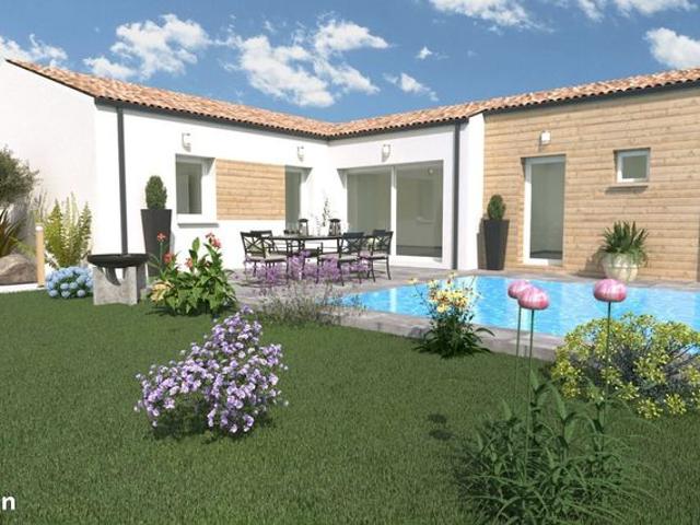 Projet de construction d'une maison 3 chambres de 90 m² sur un terrain à bâtir de 180 m2 à MESCHERS