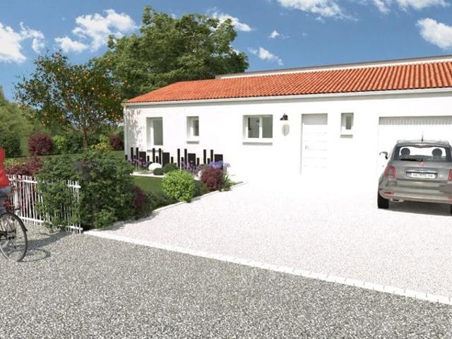 Projet de construction d'une maison 77.63 m² avec terrain à CHEF BOUTONNE 79