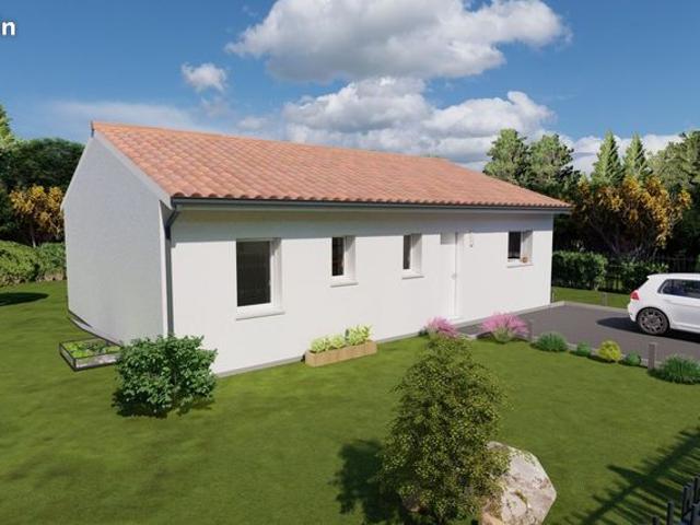 Projet de construction d'une maison 79.84 m² avec terrain à BOUGUE 40
