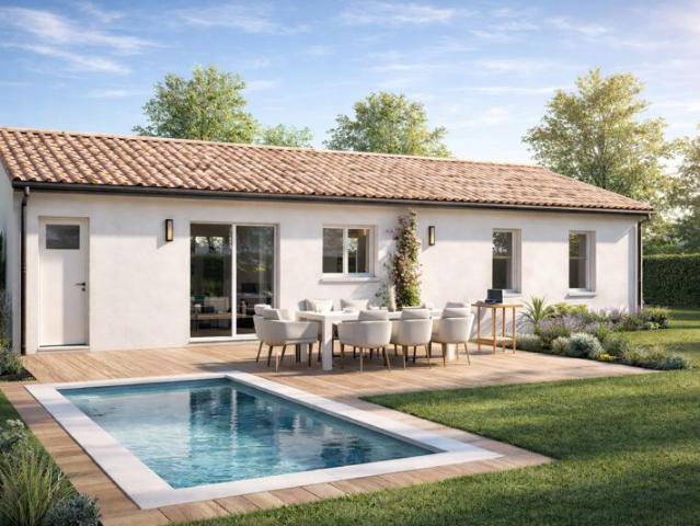 Projet de construction d'une maison 85 m² avec terrain à LUDON MEDOC 33