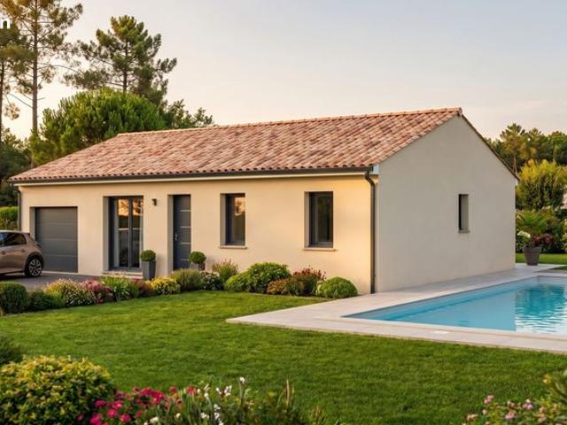 Projet de construction d'une maison 83.63 m² avec terrain à LAMONZIE SAINT MARTIN 24