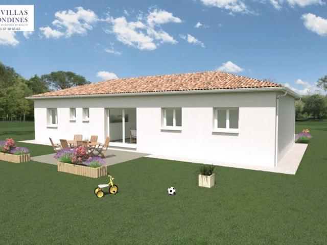 Projet de construction d'une maison 94.95 m² avec terrain à BASSENS 33