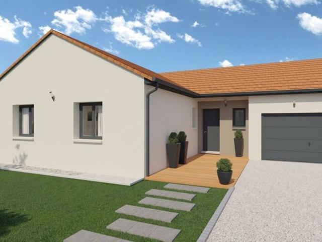 Projet de construction d'une maison 96 m² avec terrain à MONTMERLE SUR SAONE 01