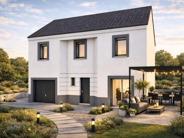 Projet de construction d'une maison 97.82 m² avec terrain à ECOS 27