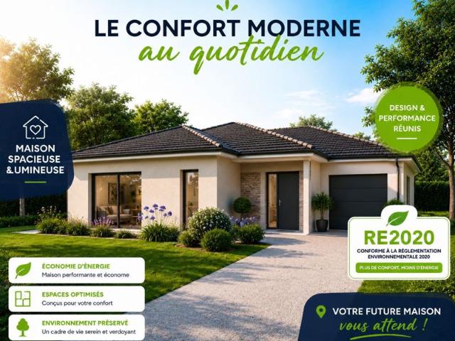 Projet de construction d'une maison 90 m² avec terrain à SAINT DIDIER DE LA TOUR 38