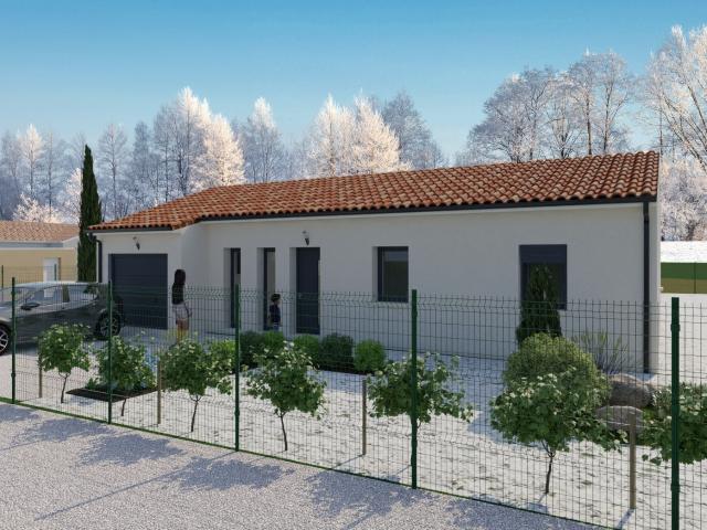 Projet de Maison de plain pied à Tercé