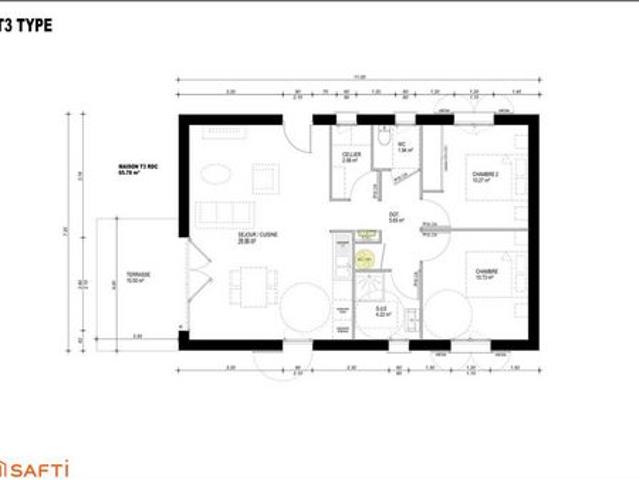 PROJET MAISON + TERRAIN 10MIN D'OLORON SAINTE MARIE
