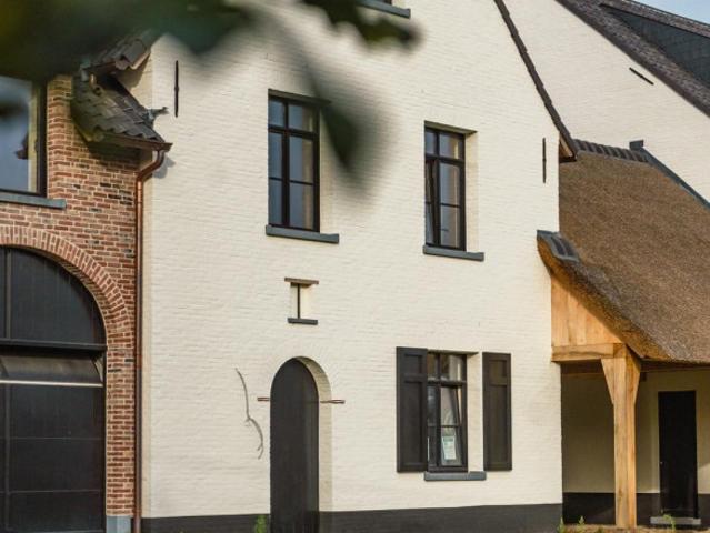 Projet 'VIER', maisons jumelées en construction à Destelbrgn
