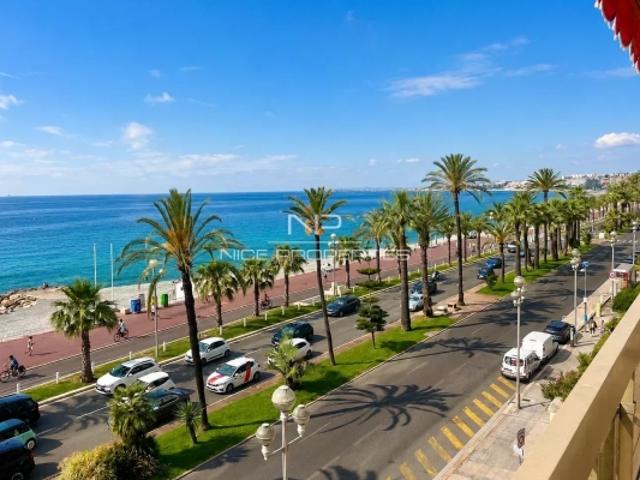 Promenade des Anglais, 3 pièces 112 m2, terrasse sud, vue mer