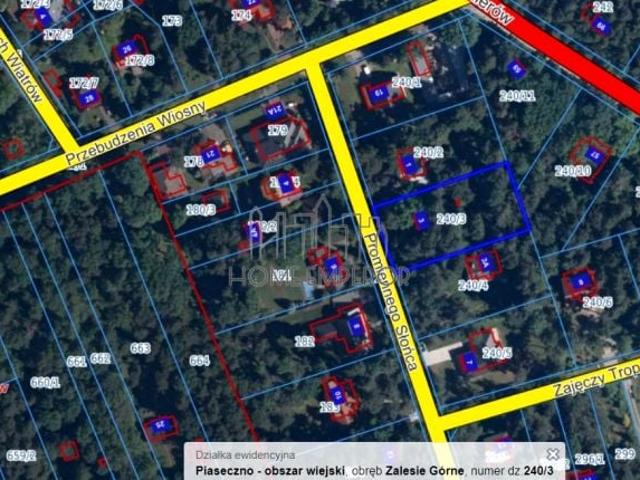 Promiennego Słońca 1 800 m², Zalesie Górne