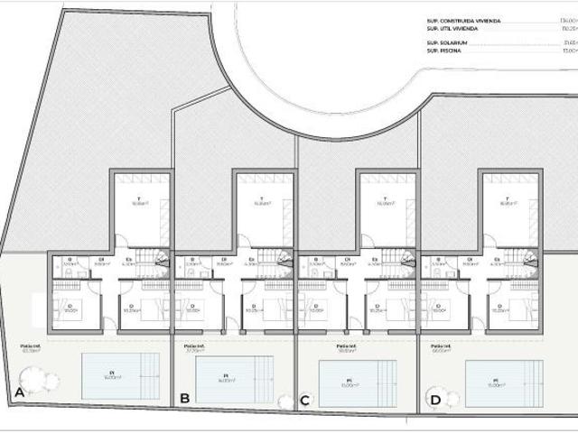 Promoción de 4 Villas adosadas y pareadas de nueva construcción con piscina privada en el Country Cl