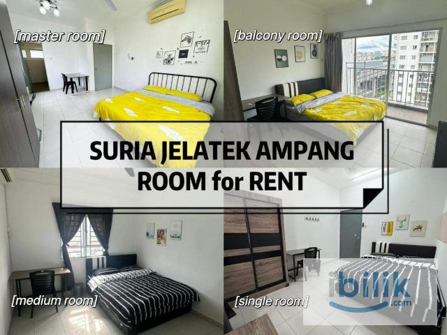 Promotion‼️Balcony Room @ Suria Jelatek Ampang Hilir 5 min Walk To LRT Jelatek