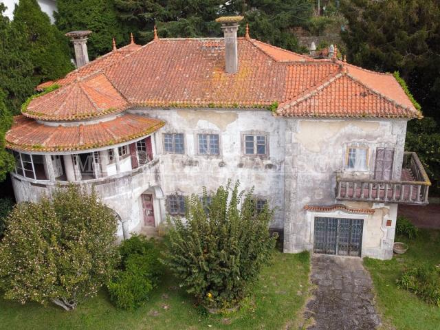 Propriedade c/palacete p/recuperar e 2 artigos p/construção