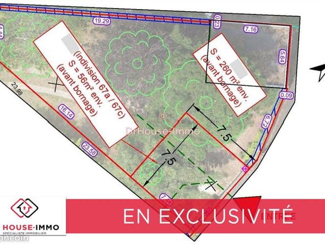 Propriété 3 pièces 64 m²