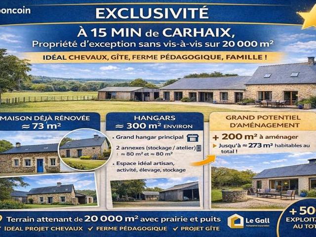 Propriété 200 m² Carhaix Plouguer