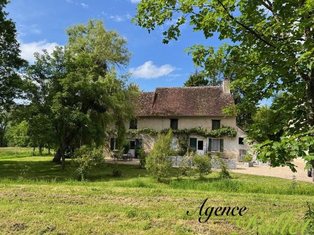Propriété 2ha46: maison de caractère, dépendance, prés 134m² Vailly sur Sauldre