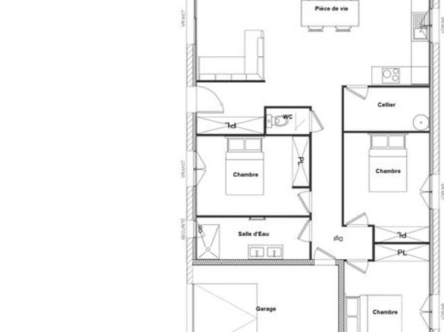 Propriété 4 pièces 85 m²