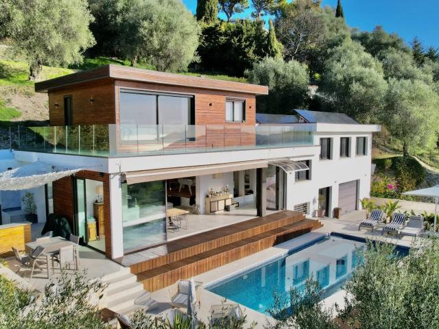Propriété contemporaine d’exception – Vue mer panoramique – Domaine privé sécurisé – Nice