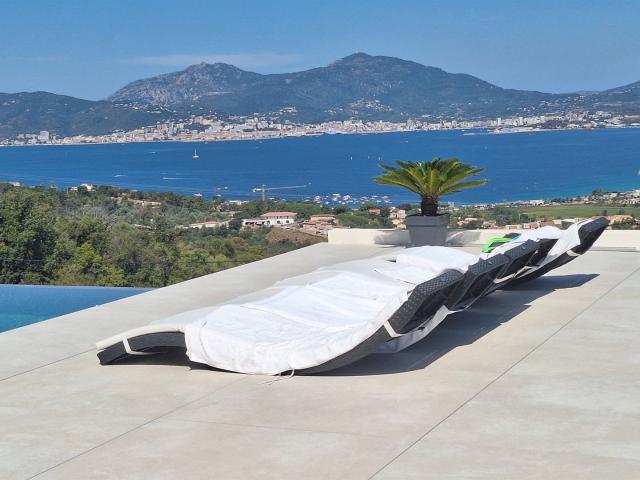 Propriété contemporaine récente avec vue mer et piscine Po. 330m² Grosseto Prugna