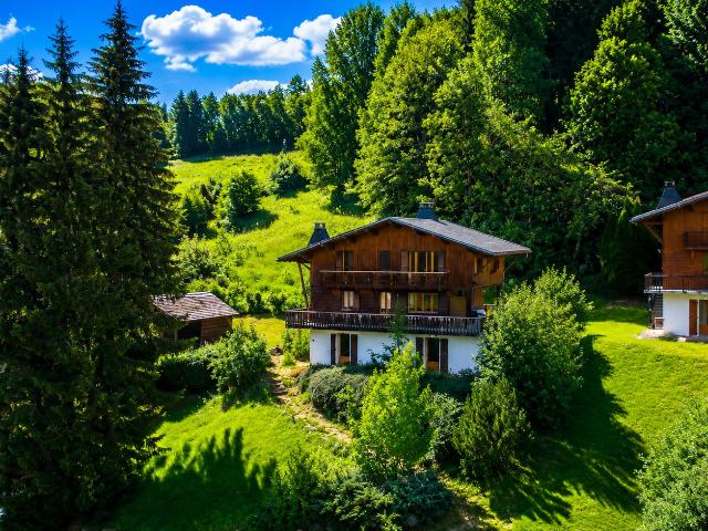 Chalet avec vue panoramique et terrain constructible