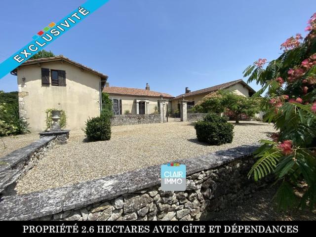 Propriété Gasconne En Perres Avec Gîte Et Dépendances 383m² Créon d'Armagnac