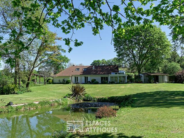 Propriété de charme avec lac privé