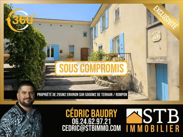 Propriété de charme rénovée avec second logement et terrain 295m² Rompon
