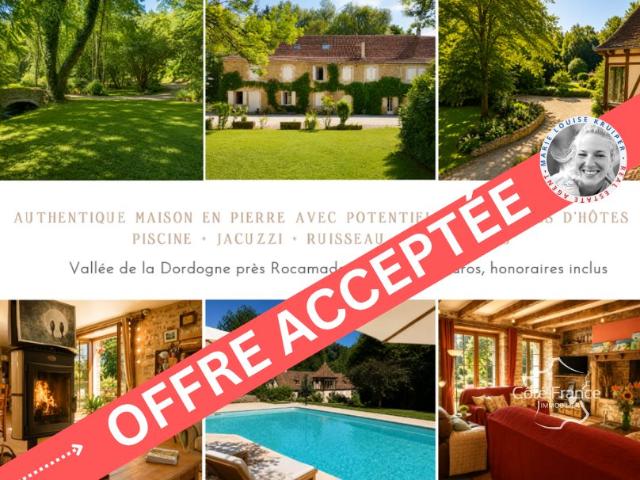 Propriété de charme 340m2 avec piscine, jacuzzi, ruisseau, 2. 340m² Bio