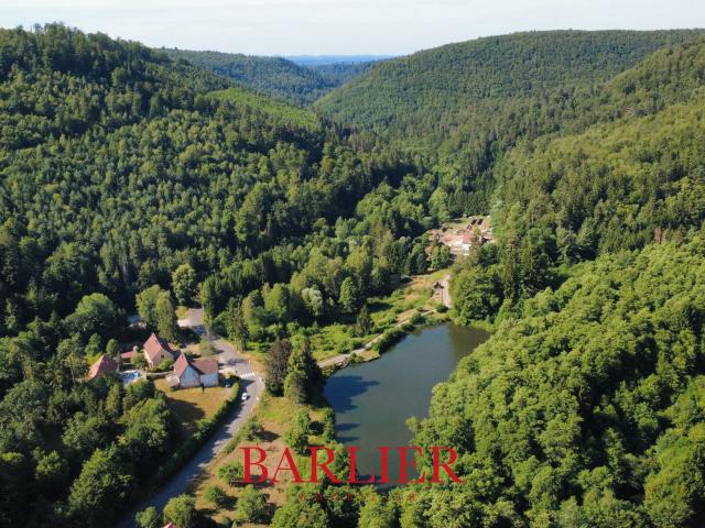 Propriété de loisirs de 18 640 m2 avec étang, terrain et bois