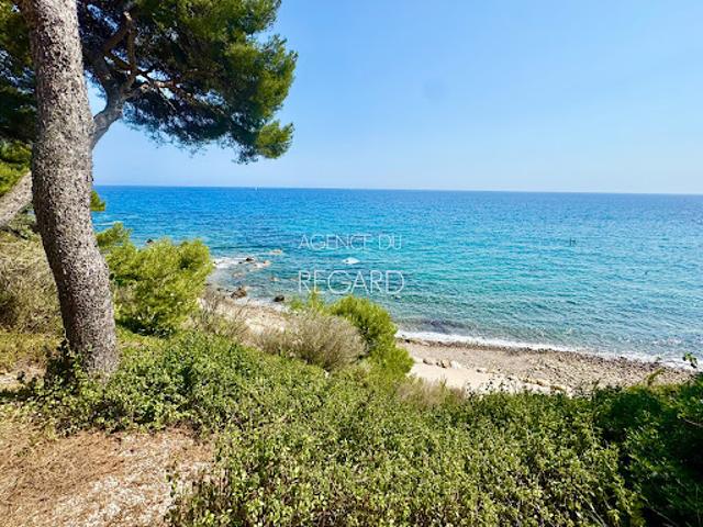 Propriété en bord de mer avec jardin