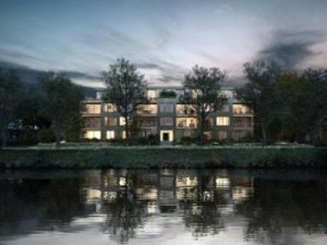 Prachtig drie gevel appartement met lengtezicht over de Leie