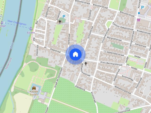 Prachtige bovenwoning direct aan de Maas gelegen