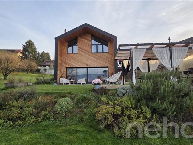 Prächtige Neubau Villa mit Blick auf den See