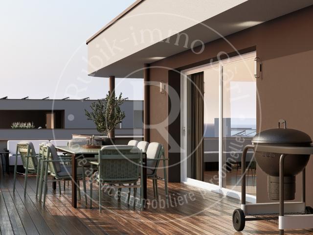 Prächtige Penthouses, 5,5 Zimmer mit je 162 m² und eine Terrasse mit 153 m²