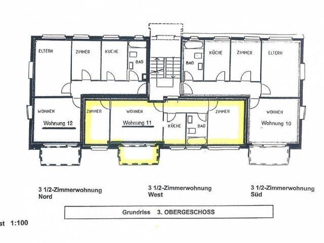 practical, bright apartment in renovated property