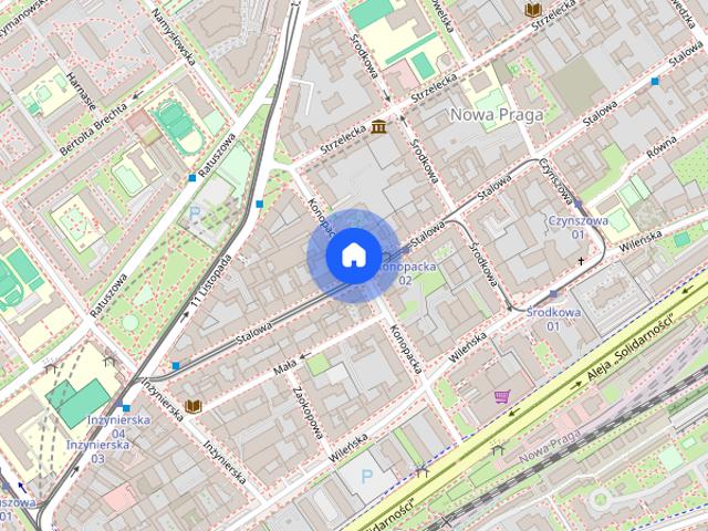 Praga ul.Konopacka 16,do Metra 3 minuty