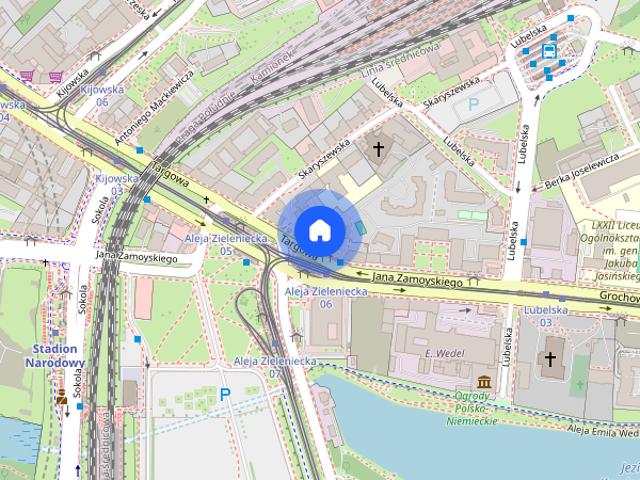 Praga Południe|Targowa 10|Park Skaryszewski|Metro Stadion Narodowy