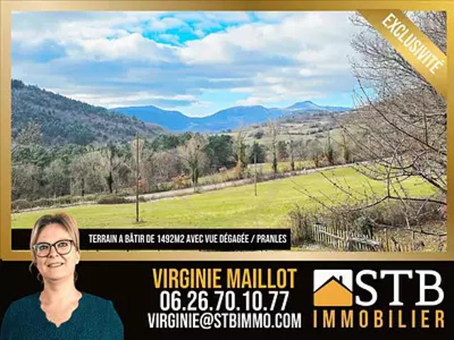 Pranles 07000 Achat / Vente terrain