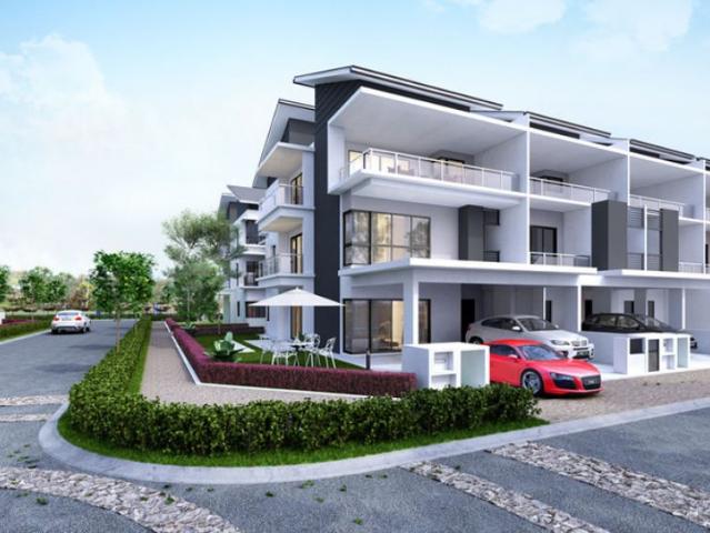 Pre Launch landed 3 sty town suites freehold 0% down payment 2 carpark Beside Big Township and Highway