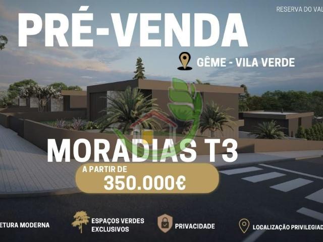 PRÉ VENDA | MORADIAS T3 EM GÊME – VILA VERDE