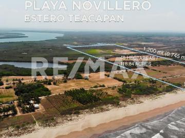 PREDIO 48 HAS Proyecto Turístico Hotelera o Residencial en Playa Novillero, Nayarit 400 mt. X 1,200 mt