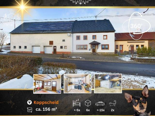 Preisreduziert auf 256.999 €! Modernisierter Bauernhof mit PV Anlage, Hackschnitzel und Öl Heizung auf 8612 qm Grundstück 156qm Wohnfläche