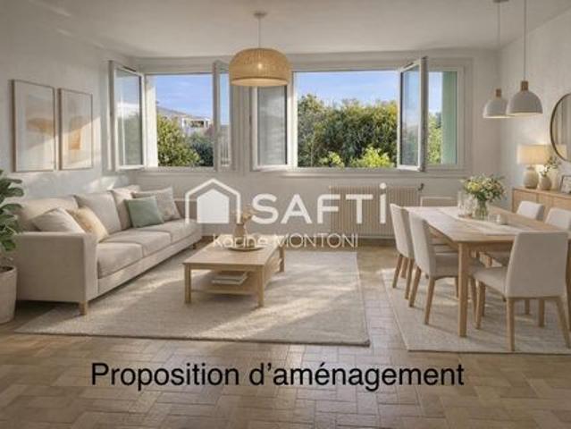 Premier achat ou investissement locatif: Appartement T3 au calme, sans vis à vis à et proximité des commodités