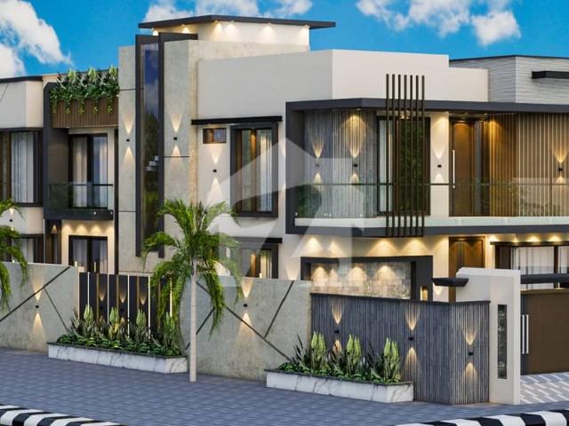 Premium Corner Bungalow 555Sq. Yards The Property Gives An Impressive 700 Sq. Yards Outer Look/Feel Due To The Additional Green Belt Area