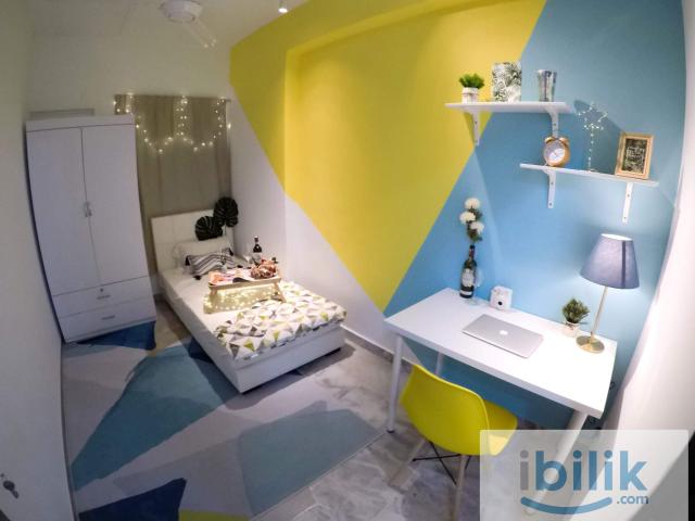 Premium single roomwork from home friendly! 5mins walk to lrt wangsa maju