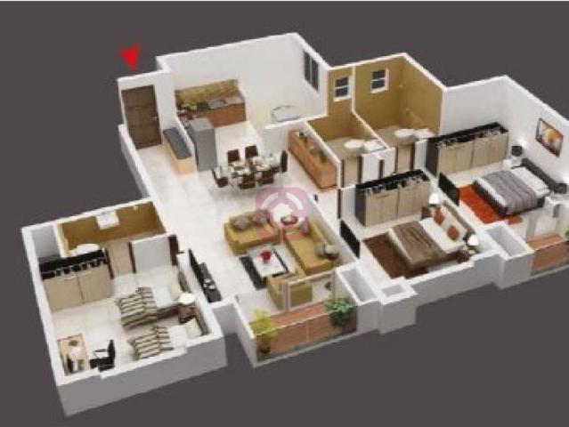 Prestige Ferns Residency 2 Bedroom 1197 Sq. Ft. Apartment in Harlur Bangalore Listing ID: #9895