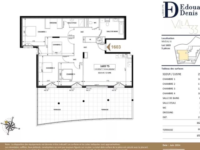 Prestigieux 5 pièces avec terrasse panoramique vue mer Villa 33 à proximité de Monaco