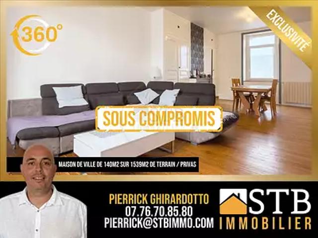 Privas 07000 Achat / Vente maison 6 pièces t6