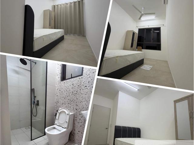 PRIVATE Middle Room with F/Furnish, AirCond & Carpark at SETAPAK CurVo Condo