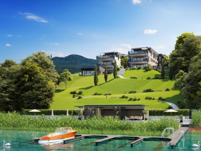 Private Gartenvilla in erster Seereihe am Wörthersee – mit eigenem Spa Bereich, außergewöhnlichem Grundstücksanteil und maximaler Privatsphäre